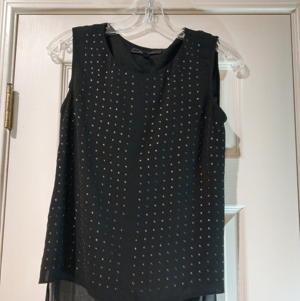 BCBG Black sleeveless blouse